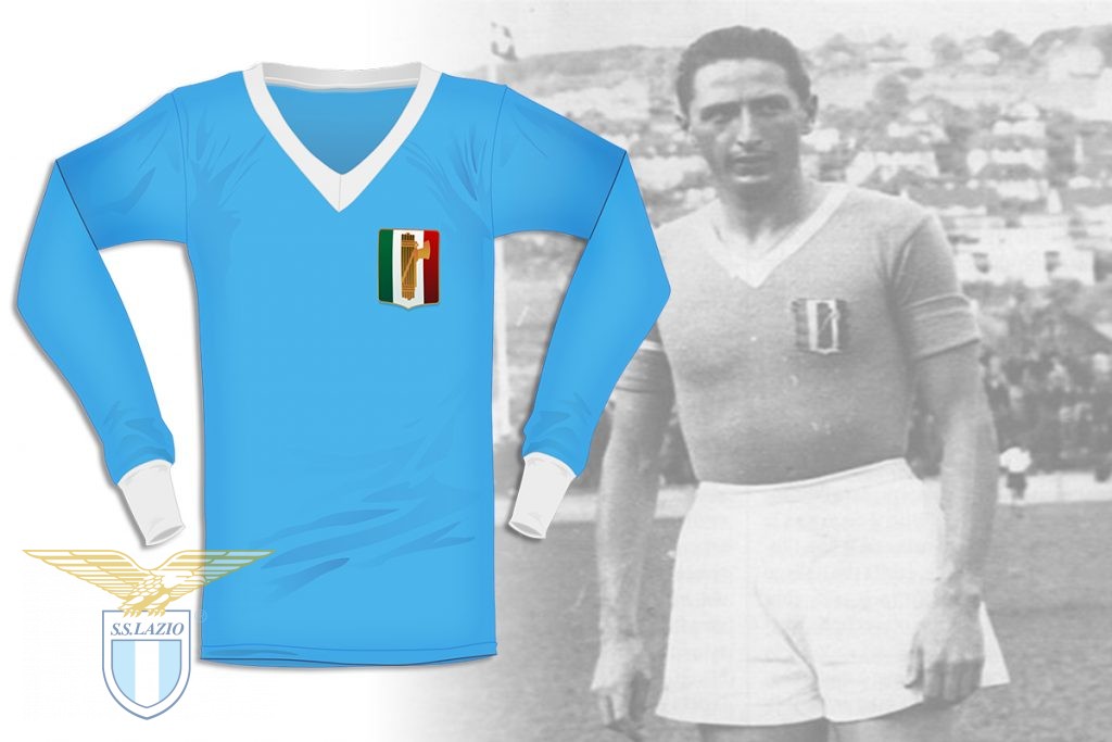 1937, in finale di Coppa Europa Centrale con il tricolore sul petto