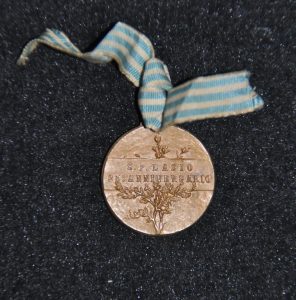 1925, medaglia “25esimo Anniversario Fondazione”, retro