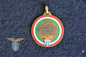 1973/74, medaglia “S.S. Lazio Campione d’Italia”, fronte