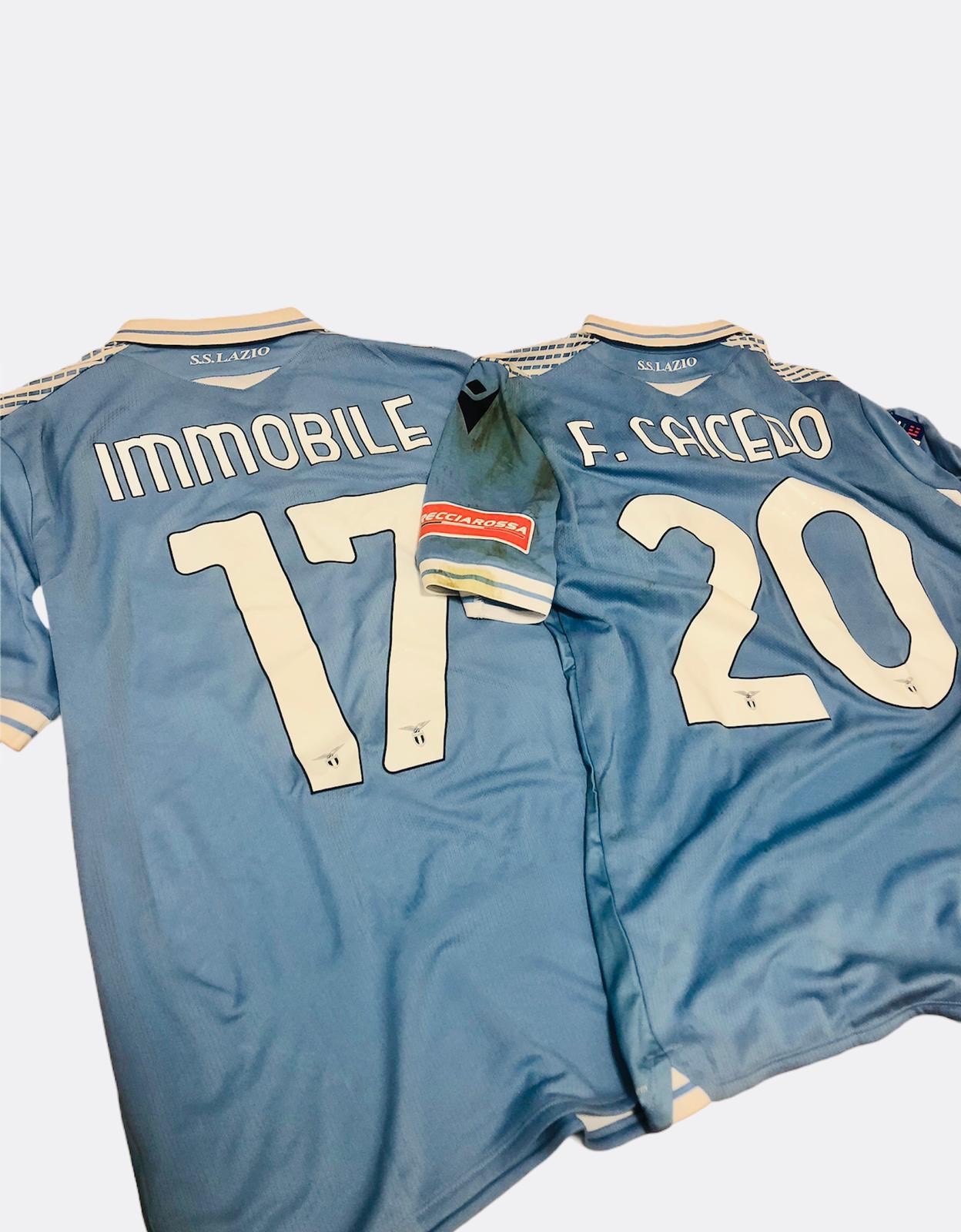 Con il Lazio Museum, sono in asta le maglie di Immobile e Caicedo per WFP Italia