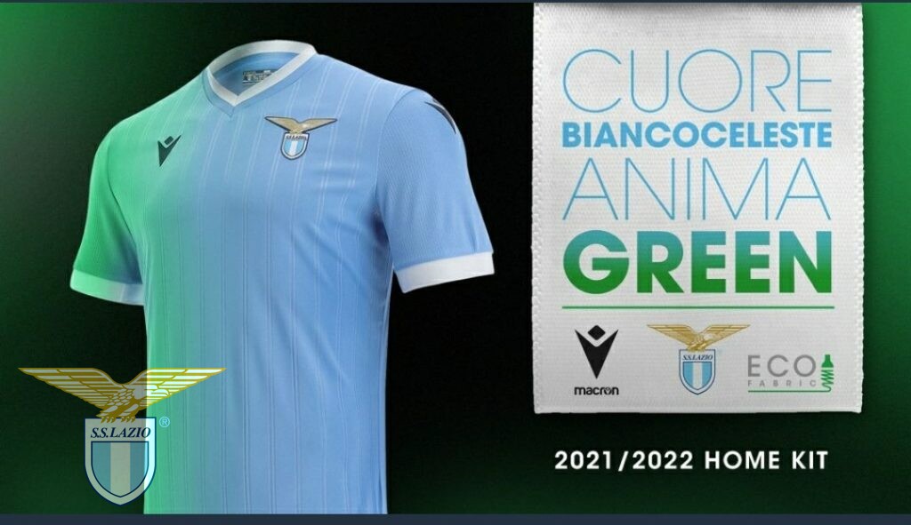 La maglia della Lazio 2021/22 ha l’anima ecologica