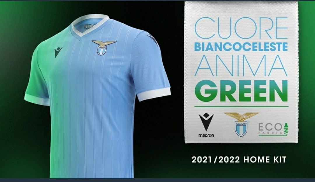 La maglia della Lazio 2021/22 ha l’anima ecologica