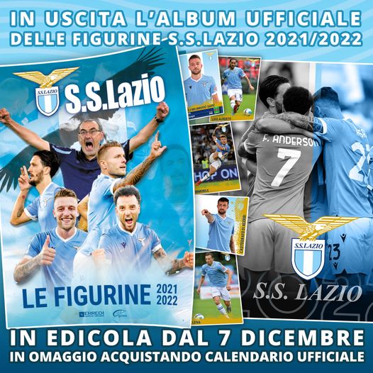 Il “Lazio Museum” con le sue maglie è presente nel nuovo album delle figurine della S.S. Lazio, 2021/22