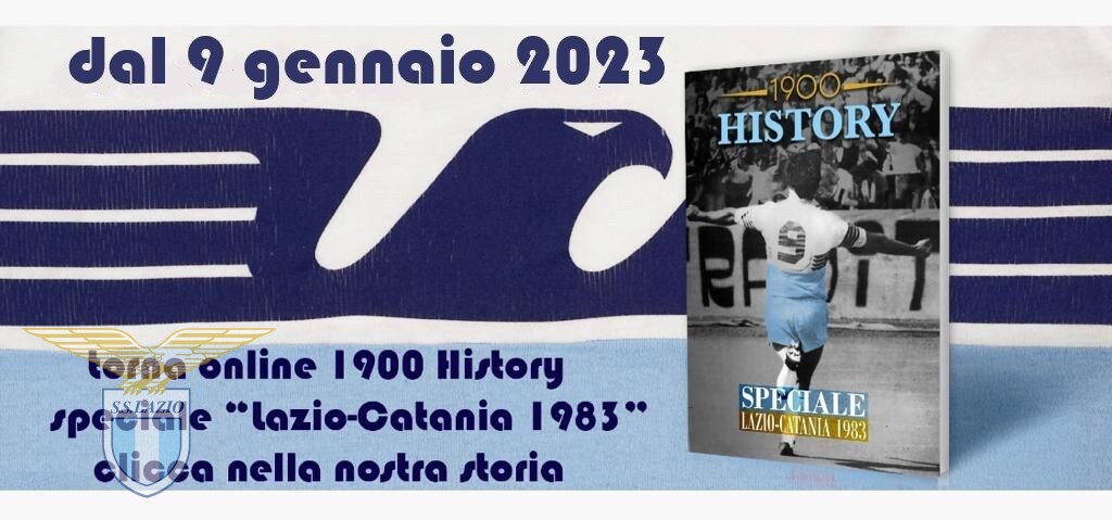 Oggi in uscita online l’eBook “Lazio-Catania 1983 il Volume 2 di “1900 History”